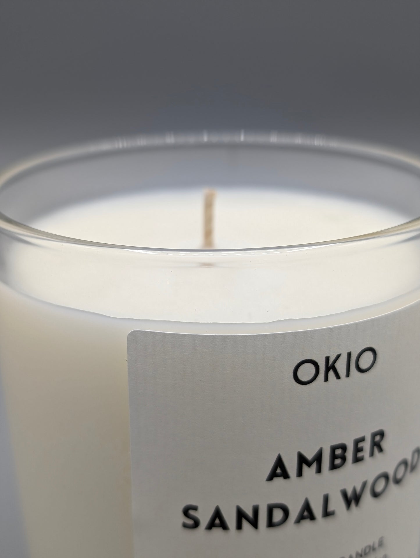 close up image, soy candle